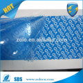 ZOLO ruban d&#39;emballage de sécurité Bopp de haute qualité ruban adhésif bleu et rouge vide